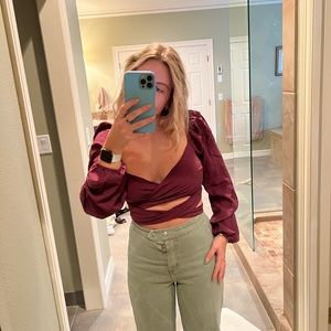 Tie crop top